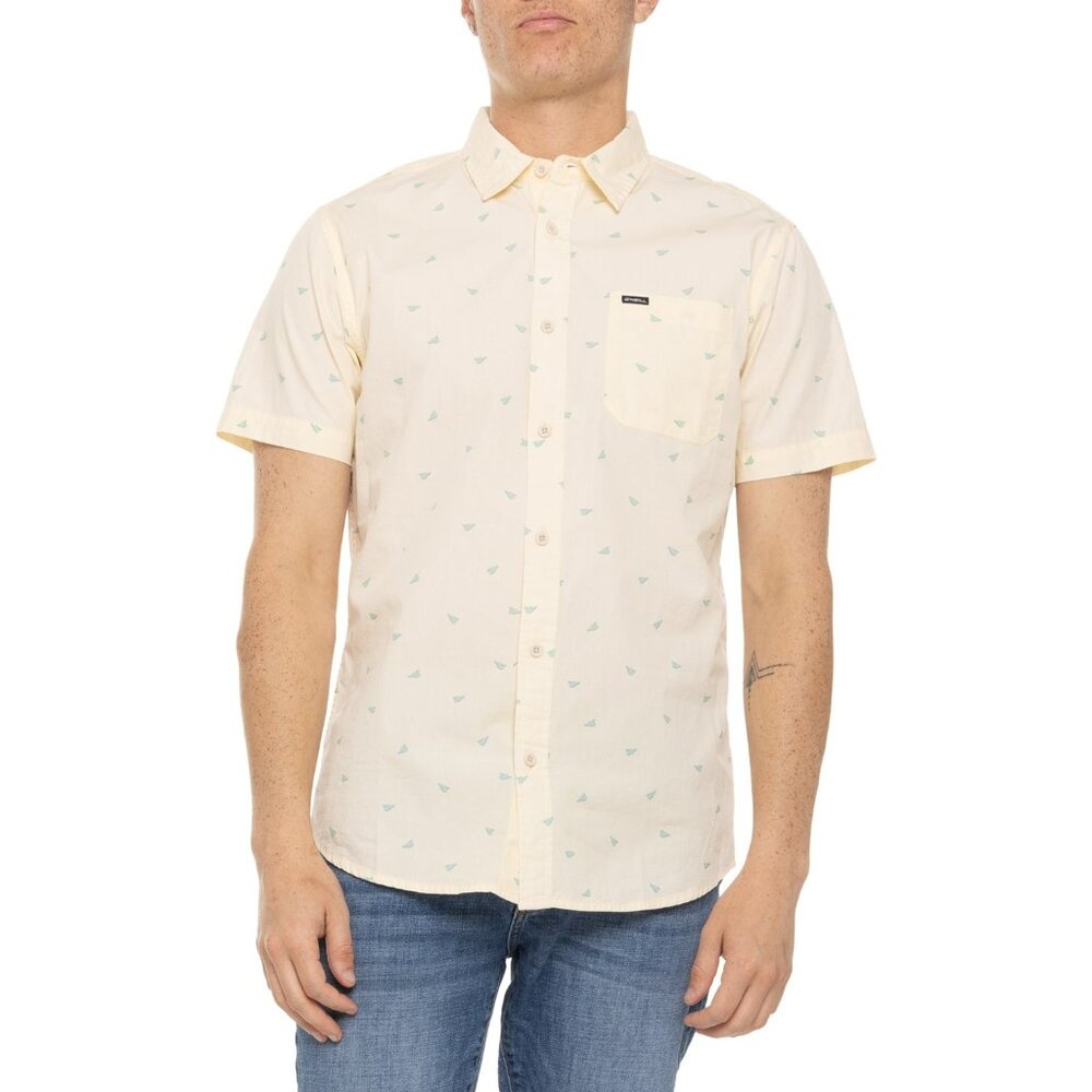 NEW O’Neill Harborside Print Shirt Men's Size M Short Sleeve Button-Up NWT